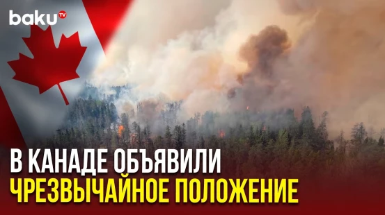 В канадской провинции ввели режим чрезвычайной ситуации из-за лесных пожаров