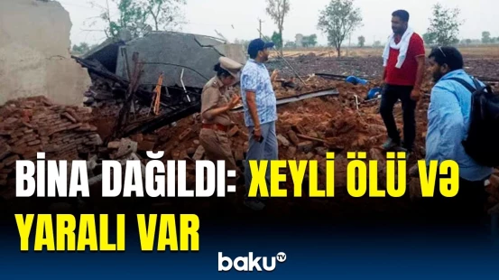 Faciə ilə nəticələnən partlayış | Dəhşətə gətirən görüntülər