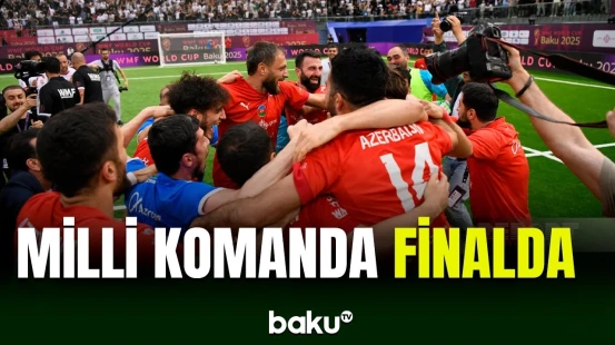 Azərbaycanın minifutbol millisi Bakıda keçirilən dünya çempionatında finala yüksəlib