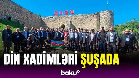 Türkiyə və Gürcüstandan olan din xadimləri Şuşaya səfər etdi | Tarixi məkanlar ziyarət edildi