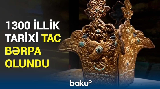 Çində 8-ci əsrə aid tapıntı | 2 illik bərpa işindən sonra yenisindən seçilməyən tac