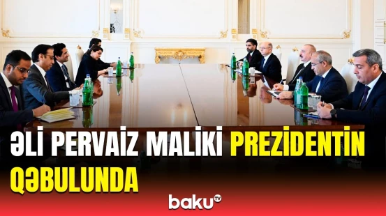 Prezident İlham Əliyev Pakistanın neft nazirini qəbul edib