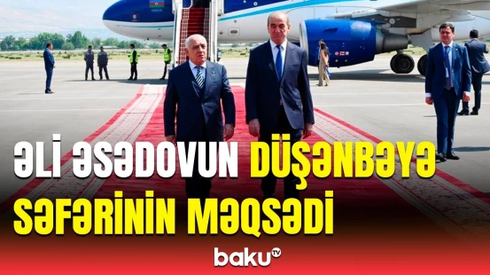 Baş nazir Əli Əsədov Düşənbədə belə qarşılandı
