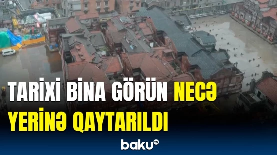 Dünyanı heyrətə salan hadisə | 7500 tonluq binanı belə daşıdılar