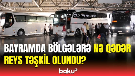 Bayram günlərində daşınan sərnişinlərin sayı ilə bağlı AYNA-dan açıqlama