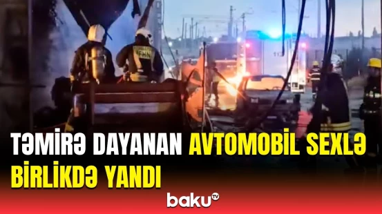 "Sabunçu bazarı"nda baş verən yanğının təfərrüatı