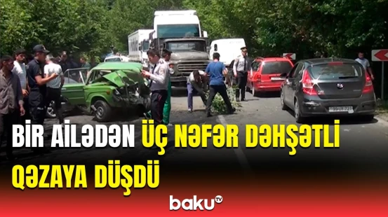 Qaxda baş verən ağır qəza ilə bağlı DİN-dən təcili məlumat