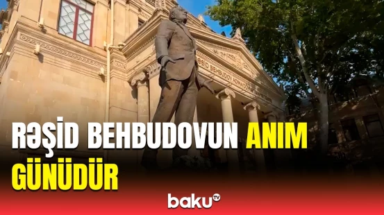 Rəşid Behbudovun adını daşıyan teatrda "xatirə ocağı"nın açılışı