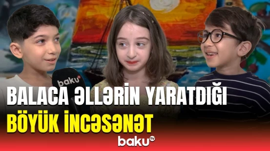 Bir az çətin idi rəsmi çəkmək... | Uşaq rəngli dünyalarını rəsm vasitəsilə nümayiş etdirdilər