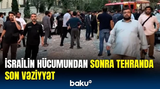 İsrailin hava hücumunun ardından İranın paytaxtından görüntülər