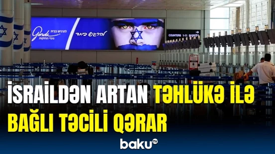 Bu hava limanında uçuşlar dayandırıldı | İsraildən görüntülər