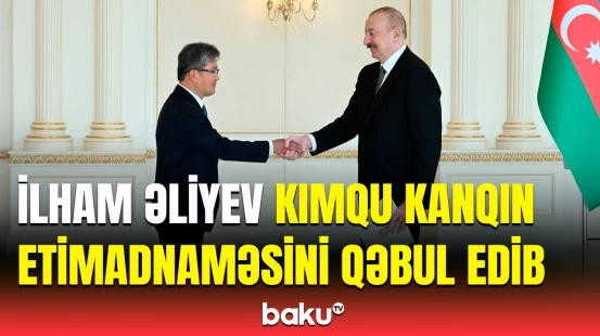 İlham Əliyev Koreya Respublikasının Azərbaycanda yeni təyin olunmuş səfiri ilə görüşdü