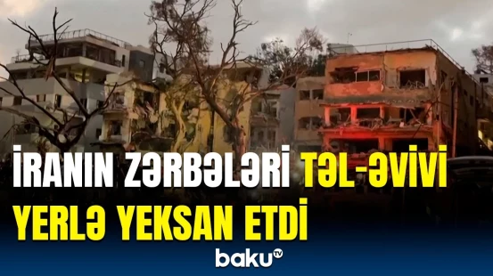 İranın dəhşətli hücumu Təl-Əvivi belə dağıtdı | Daş daş üstündə qalmadı