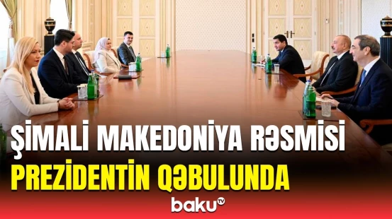 Prezident İlham Əliyev Şimali Makedoniya rəsmisi ilə nələri müzakirə etdi?