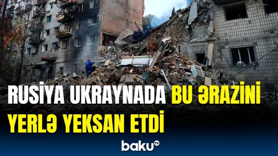 Əhali dəhşət yaşadı | Ukraynanın bu şəhəri güclü hücumlarla silkələndi