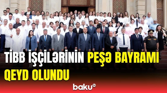 Xaçmazda Tibb İşçilərinin Peşə Bayramı Günü ilə bağlı tədbir | Səhiyyə işçilərinə hədiyyələr verildi