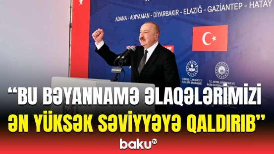 Onlar bilirdilər ki, arxalarında güclü lider var | Azərbaycan Prezidentindən Türkiyədə mesajlar