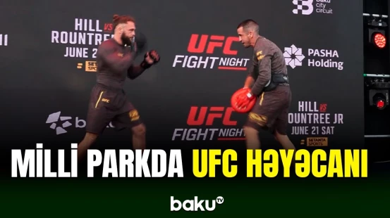 Paytaxtda döyüş ruhu | UFC ulduzları azarkeşlərlə görüşdü