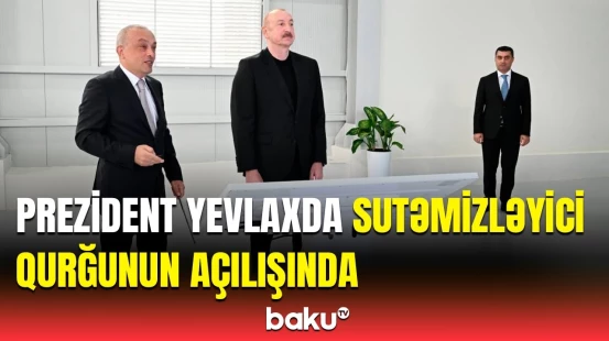 Yevlaxda yenidənqurma işləri | Prezident layihə ilə tanış oldu