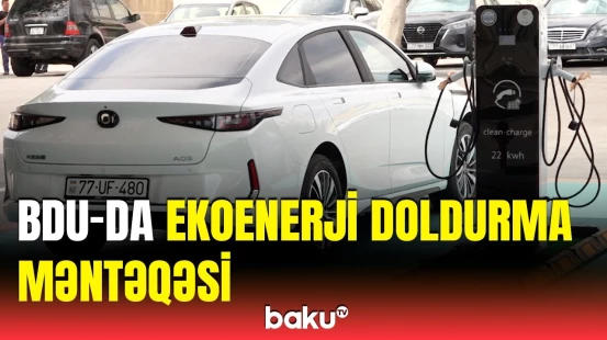 BDU və KOBİA-nın əməkdaşlığı çərçivəsində Universitetdə EkoEnerji Məntəqəsi açılıb