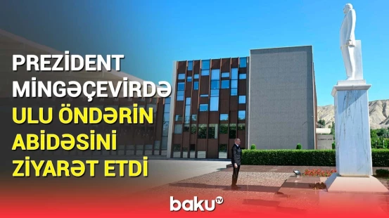 Prezident “8 Noyabr” Elektrik Stansiyasının açılışında iştirak edən qonaqlarla görüşdü