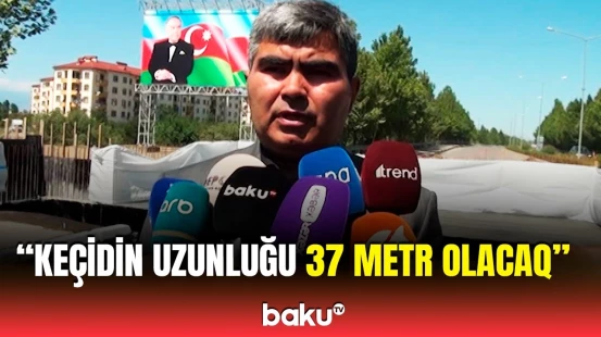 Magistral avtomobil yolunun Yevlaxdan keçən hissəsində görülən işlər