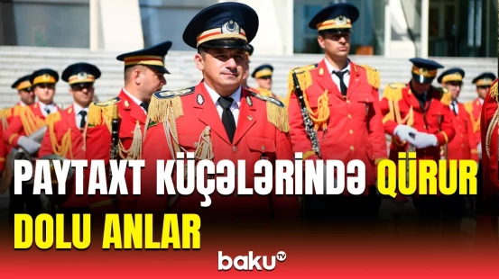 Silahlı Qüvvələr Günü münasibətilə hərbi yürüş