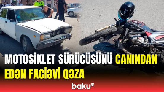 Göyçayda ağır qəza baş verdi | “07” motosikletlə elə toqquşdu ki...