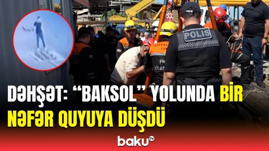 “Baksol” yolunda qorxulu hadisə yaşandı | FHN-in xilasediciləri hadisə yerində