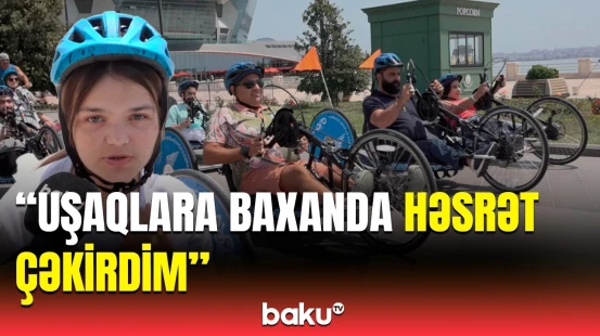 Bakıda əlilliyi olan şəxslər üçün əl velosipedləri istifadəyə verildi