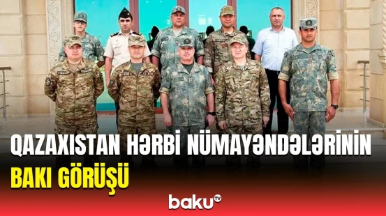 Qazaxıstanlı qonaqlar NATO standartlarının Azərbaycan Ordusunda tətbiqi ilə tanış oldular