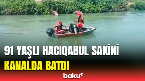 FHN görüntülər yaydı | Kanalda batan sakinlər barədə təcili məlumat