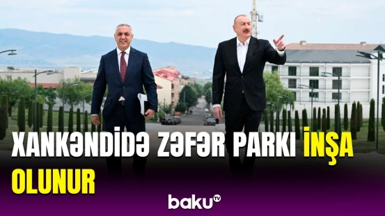 Prezident İlham Əliyev Xankəndidə görülən işlərlə tanış oldu