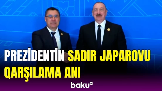 Azərbaycan və Qırğızıstan prezidentləri "Xankəndi" Konqres Mərkəzində bir arada