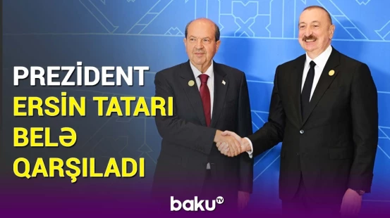 Şimali Kipr Prezidenti “Xankəndi” Konqres Mərkəzinə gəldi