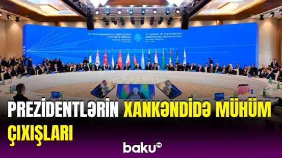 Dünya liderlərinin Xankəndi səfərindən görüntülər