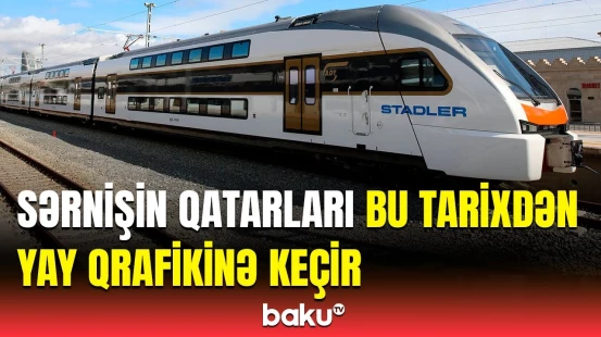 Sərnişin qatarlarından istifadə edənlərin nəzərinə | ADY dəyişikliklə bağlı məlumat yaydı