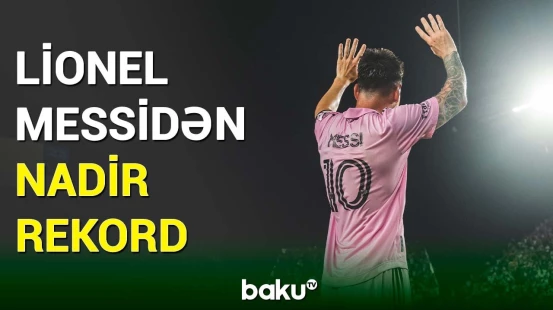 “İnter Mayami”nin argentinalı hücumçusu Lionel Messi nadir rekorda imza atıb
