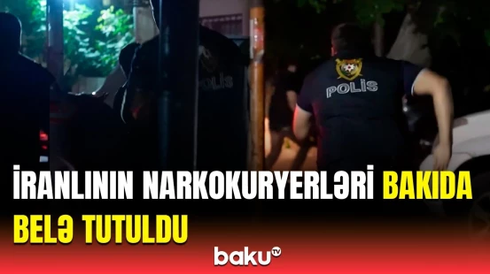 Narkoşəbəkə üzvləri ələ keçdi | Bakının mərkəzindəki əməliyyatdan anbaan görüntülər