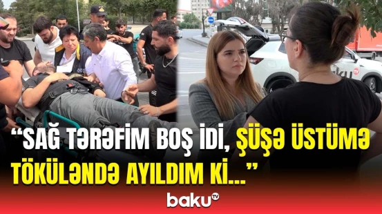 8 ildir sürürəm, ilk dəfə belə şey olur... | Qəzada motosiklet sürücüsü elə dəhşət yaşadı ki...