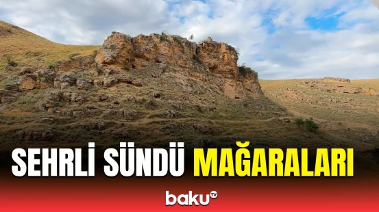 Qobustanın Sündü kəndindəki sirli mağaralardan görüntülər