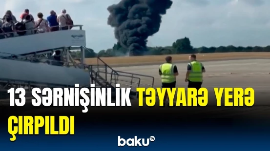 Böyük Britaniyada təyyarə qəzası | Uçuşlar ləğv edildi