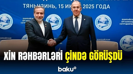 Ərağçi və Lavrov Çində bir arada | Görüşdən görüntülər