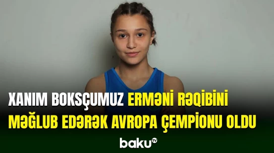 Boksçumuz Əminə Tağı ermənistanlı Amest Afrikyanı məğlub edərək qızıl medala yiyələnib