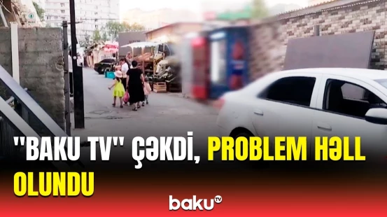 Yasamal sakinlərinin şikayət etdiyi darvaza çəkilişimizdən sonra ərazidən götürüldü