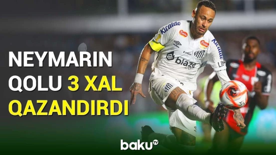 Braziliya çempionatının 14-cü turu çərçivəsində Neymar komandasına qələbə gətirdi