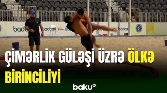 Çimərlik güləşi üzrə Azərbaycan çempionatı baş tutdu