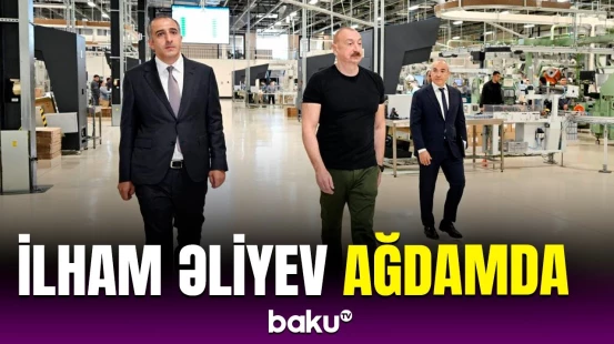 Prezident Ağdamda açılışı olan obyektlərdə yaradılan şəraitlə tanış oldu