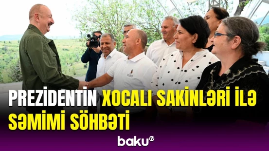 İlham Əliyev Xocalının Xanyurdu kəndində olub, sakinlərlə görüşüb