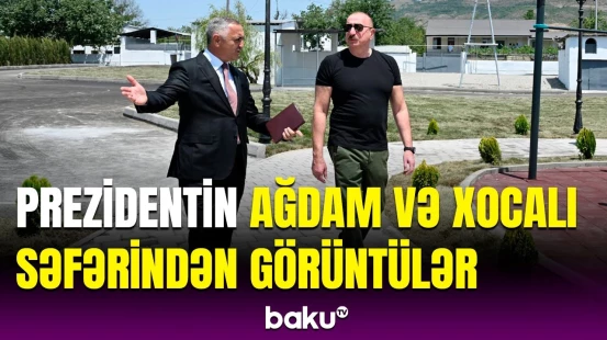 Prezident Qarabağda görülən bir sıra işlərlə tanış olub